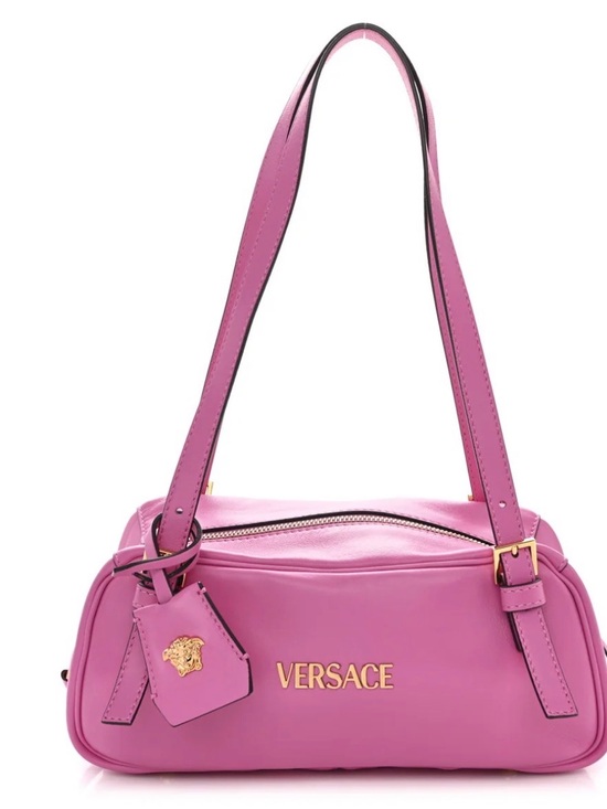 Versace Handbags - Versace Bowling Shoulder Tag Bag - Dragonfruit
